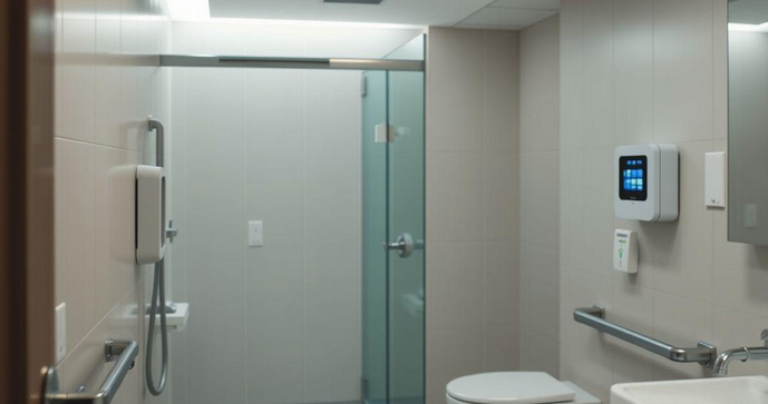 Alarme Audiovisual para Banheiro de Deficientes